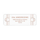 Search for white and rose gold return address labels Vintage