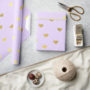 Search for purple hearts wrapping paper Girly