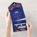 Search for flower quinceanera invitations Quinceañera