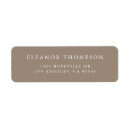 Search for taupe return address labels Typography