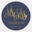 Search for navy and gold stickers Faux gold foil