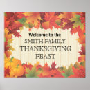Search for thanksgiving family dinner posters Fall