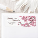 Search for cherry blossom return address labels Blossoms