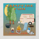 Search for vacation square invitations Camping