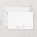 Search for purple note cards Calligraphy