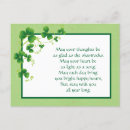 Search for irish prayer blessing postcards Shamrocks