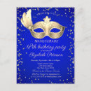 Search for royal blue 18th birthday invitations Elegant