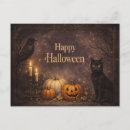 Search for gothic cat postcards Pumpkins