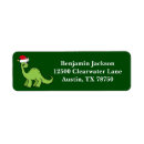 Search for cute dinosaur return address labels Green