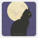 Search for black cat moon stickers Illustration