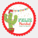Search for feliz navidad round stickers Cactus