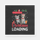 Search for black and white christmas napkins Kitten
