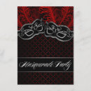 Search for red masquerade mask invitations Ball