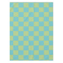 Search for pastel blue tablecloths Chequered