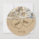 Search for beach square save the dates Heart