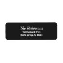 Search for family last name return address labels Typography