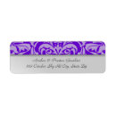 Search for silver damask wedding return address labels Elegant