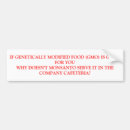 Search for gmo bumper stickers Food