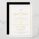 Search for black and gold foil invitations Elegant modern