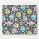 Search for colourful owl pattern mousepads Bird