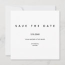 Search for plain save the dates Black and white