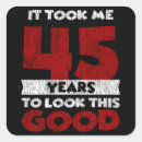 Search for 45 years stickers Birthday