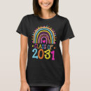 Search for 2031 graduation tshirts Rainbow