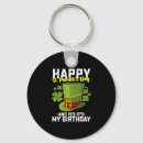 Search for st patricks birthday key rings St paddys day