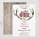 Search for deer antlers invitations Floral