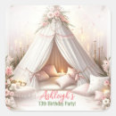 Search for birthday sleepover stickers Girly