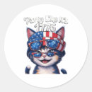 Search for patriotic cats stickers 4th of july cat