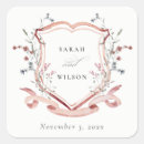 Search for crest wedding stickers Whimsical