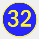 Search for thirty two stickers Number