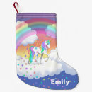Search for unicorn christmas stockings Rainbow