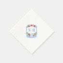 Search for monogram christmas napkins Chinoiserie