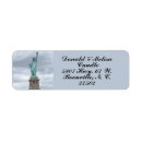 Search for statue of liberty return address labels Usa