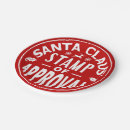Search for funny christmas paper plates Santa claus