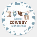 Search for blue cowboy boot stickers Baby shower