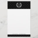 Search for black and white stationery paper Sophisticated