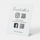 Search for business tabletop signs Social media