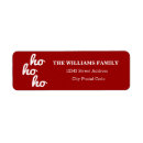 Search for ho ho ho return address labels Seasonal