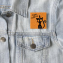 Search for halloween cat badges Whimsical