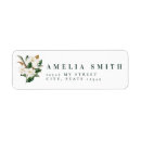 Search for magnolia wedding return address labels Watercolor