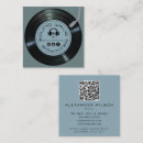 Search for vinyl record business cards Retro