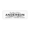 Search for deco return address labels Elegant