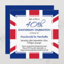 Search for uk flag invitations Red white blue