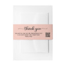 Search for invitation belly bands Blush pink