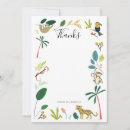 Search for jungle animals note cards Tiger