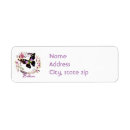 Search for wreath return address labels Purple