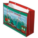 Search for christmas train gift bags Merry